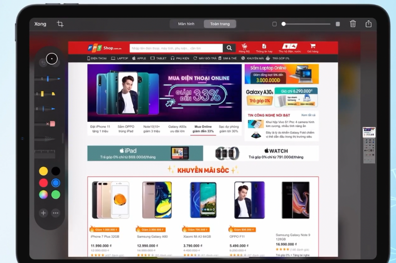 Cách chụp ảnh màn hình trên iPad Pro (9)