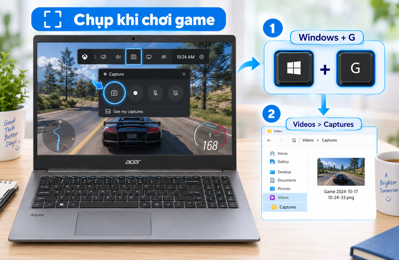 Cách chụp màn hình Acer Aspire - hình 7
