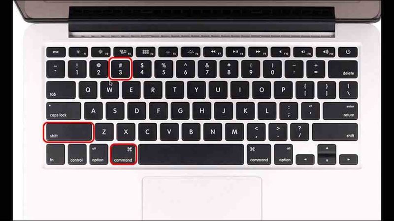 Sử dụng tổ hợp phím Command + Shift + 3