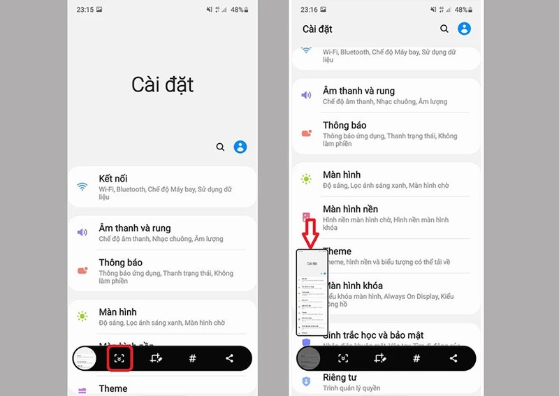 cách chụp màn hình Samsung A57 hình 7