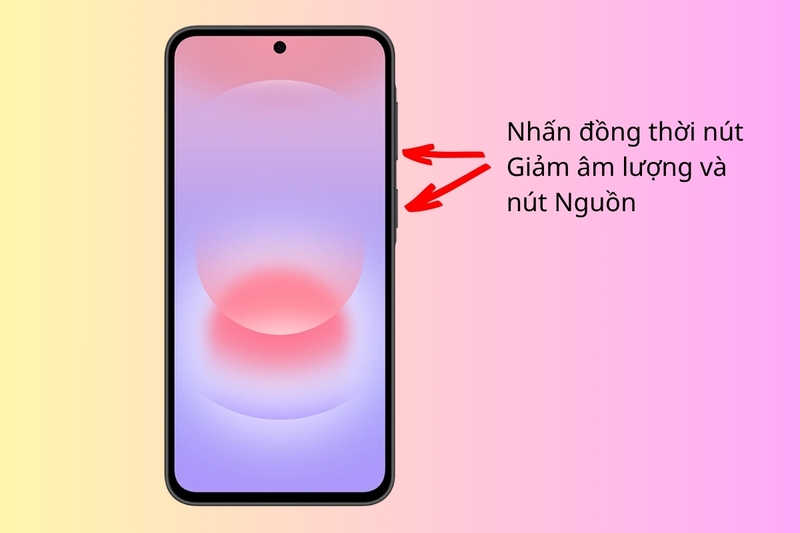 cách chụp màn hình Samsung A57 hình 2