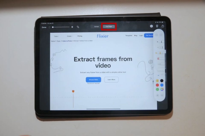 chụp màn hình toàn trang trên iPad (ảnh 3)