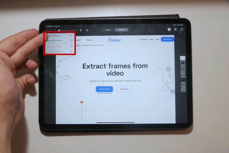chụp màn hình toàn trang trên iPad (ảnh 4)
