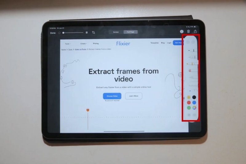 chụp màn hình toàn trang trên iPad (ảnh 5)
