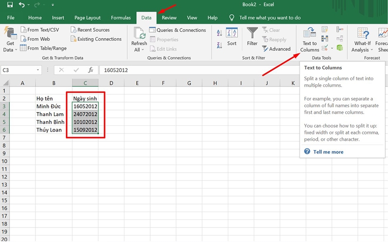 cách chuyển dãy số thành ngày tháng trong Excel (hình 2)