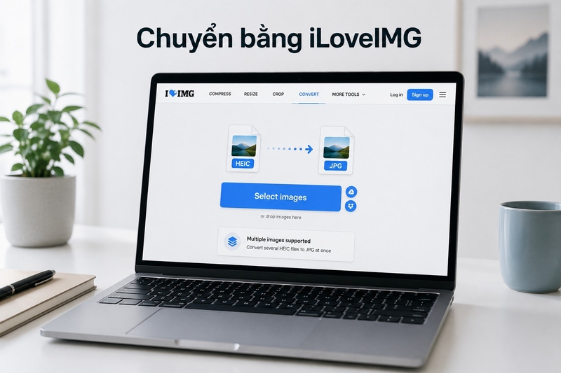 Chuyển HEIC sang JPG bằng iLoveIMG