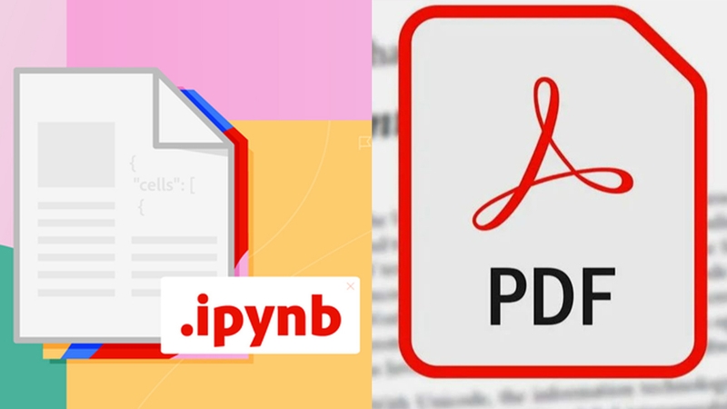 File IPYNB có thể chuyển sang dạng PDF