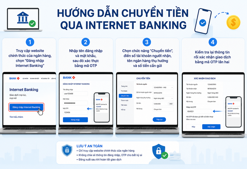 cách chuyển khoản không cần app ngân hàng 1