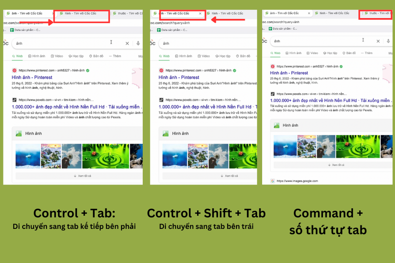 Các thao tác linh hoạt trên trình duyệt