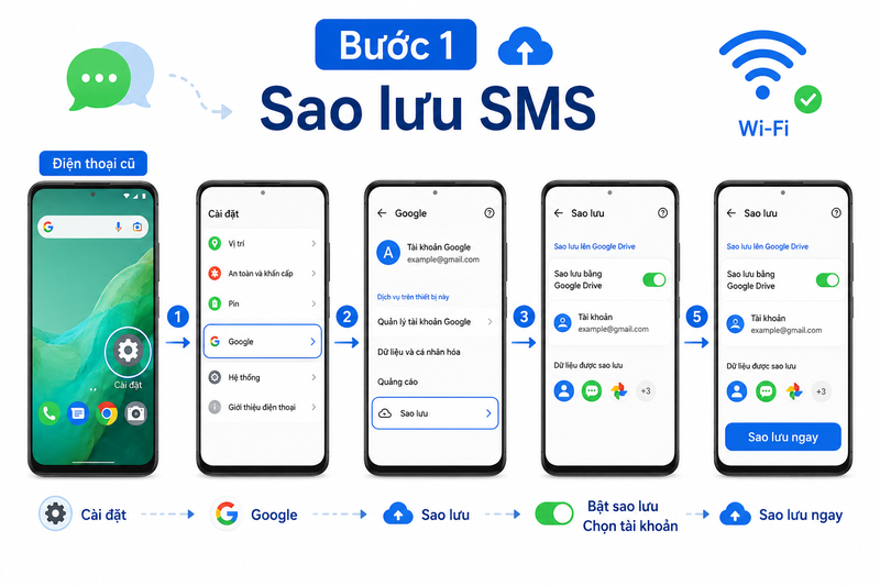 cách chuyển tin nhắn sms sang điện thoại khác ảnh 5