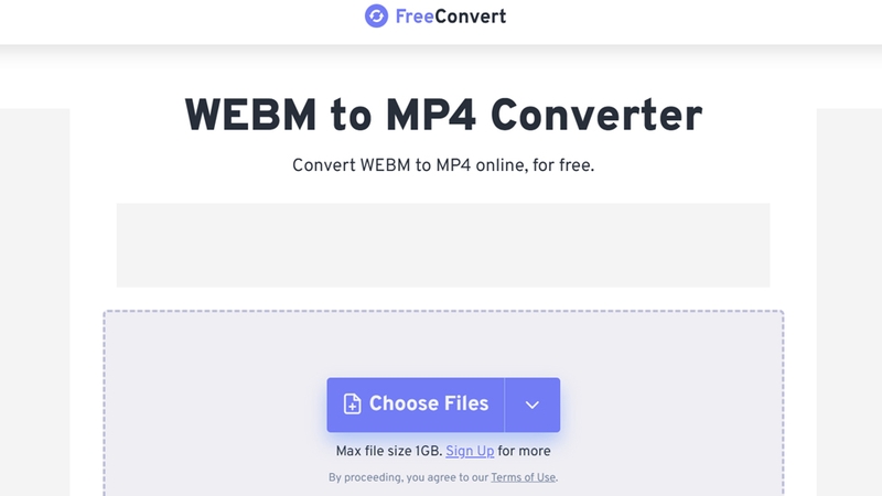 Trang web FreeConvert