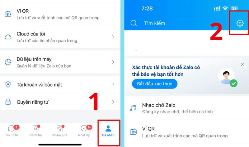 Sao lưu tin nhắn Zalo trên iPhone cũ bước 2
