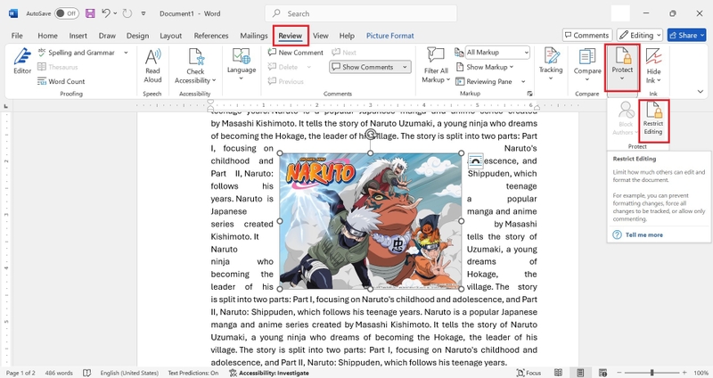 cách cố định hình ảnh trong word hình 8