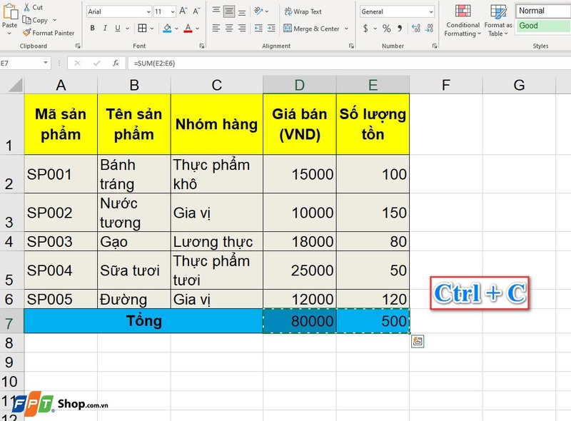 Copy giá trị trong Excel không copy công thức - 07