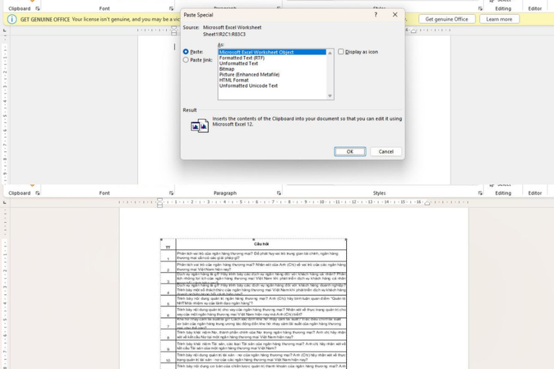 cách copy dữ liệu từ Excel sang Word (5)