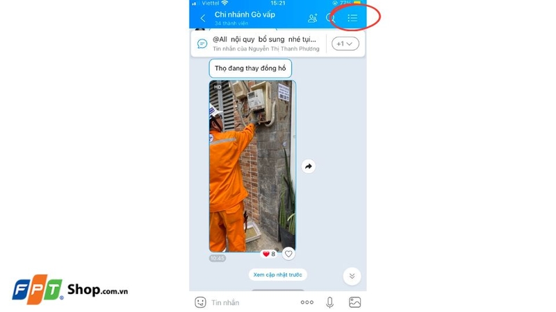 cách copy nhóm Zalo trên điện thoại 1