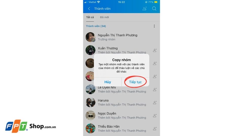 cách copy nhóm Zalo trên điện thoại 5