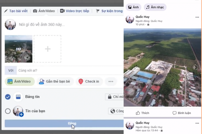 Cách đăng ảnh 360 lên Facebook (6)