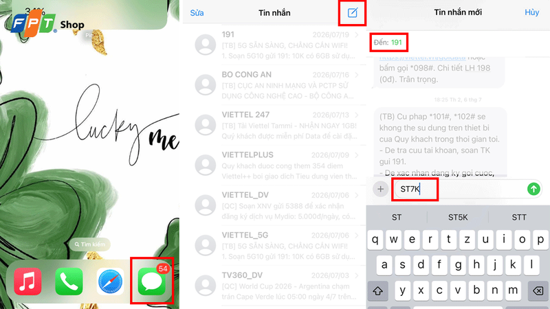 Đăng ký gói 5G Viettel 1 ngày bằng SMS