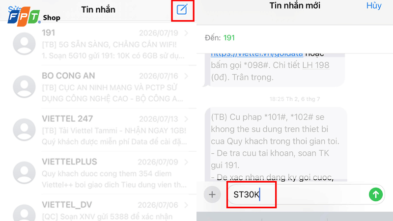 Đăng ký gói 5G Viettel 7 ngày bằng SMS