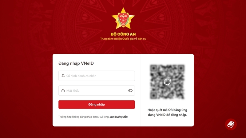 Bước 3: Nhập thông tin tài khoản để đăng nhập