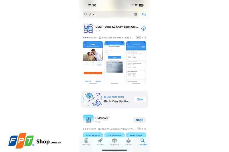 cách đăng ký khám bệnh online Đại Học Y Dược 1