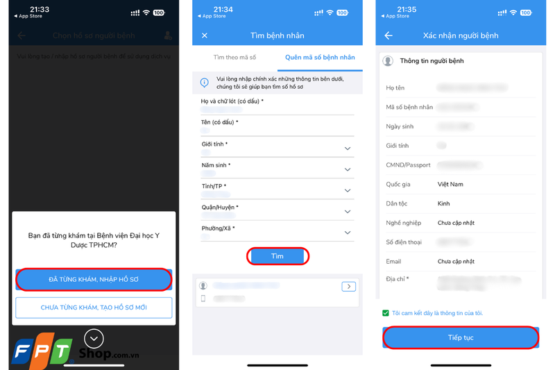 cách đăng ký khám bệnh online Đại Học Y Dược 4