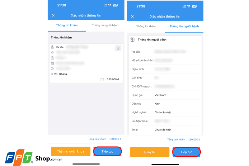 cách đăng ký khám bệnh online Đại Học Y Dược 7