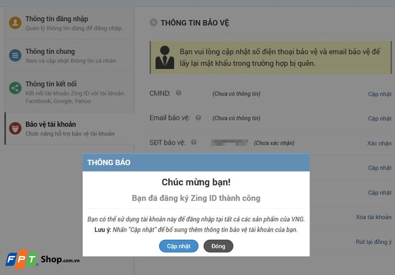 Cách đăng ký tài khoản Zing ID - 06