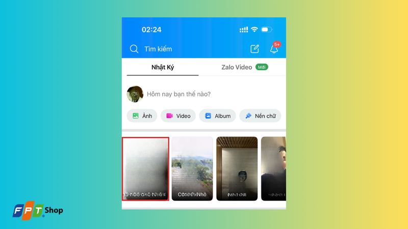 Tạo story