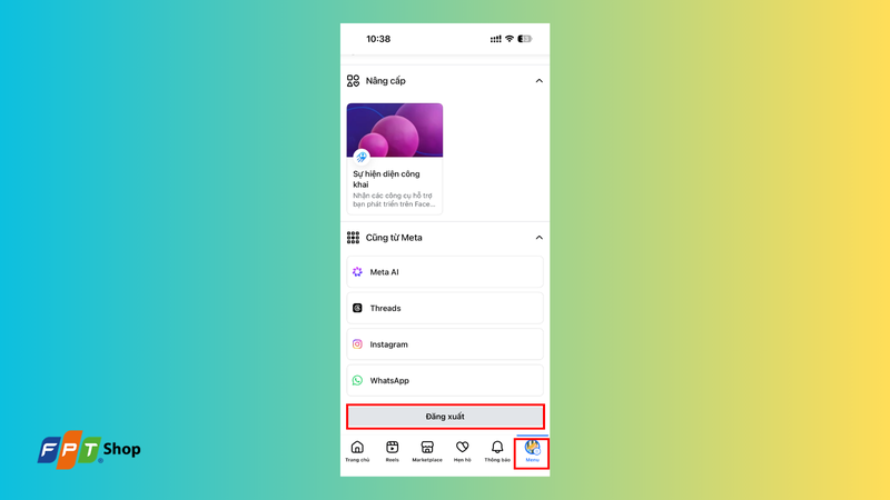 Cách đăng xuất Facebook trên điện thoại