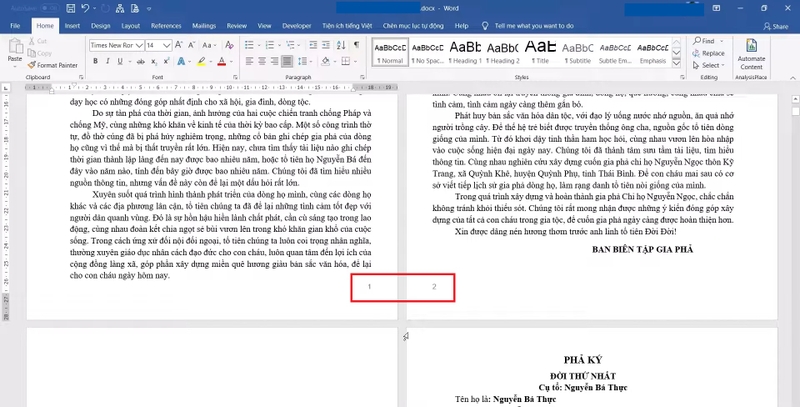 cách đánh số trang kiểu đối xứng trên word hình 8