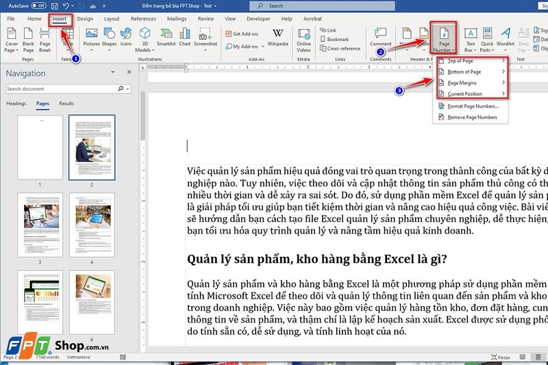 Cách đánh số trang trong Word không tính trang bìa - Ảnh 04