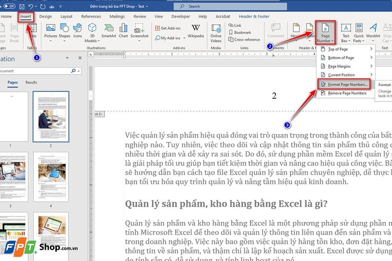 Cách đánh số trang trong Word không tính trang bìa - Ảnh 05