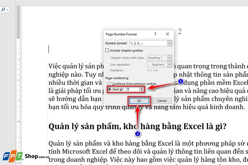 Cách đánh số trang trong Word không tính trang bìa - Ảnh 06