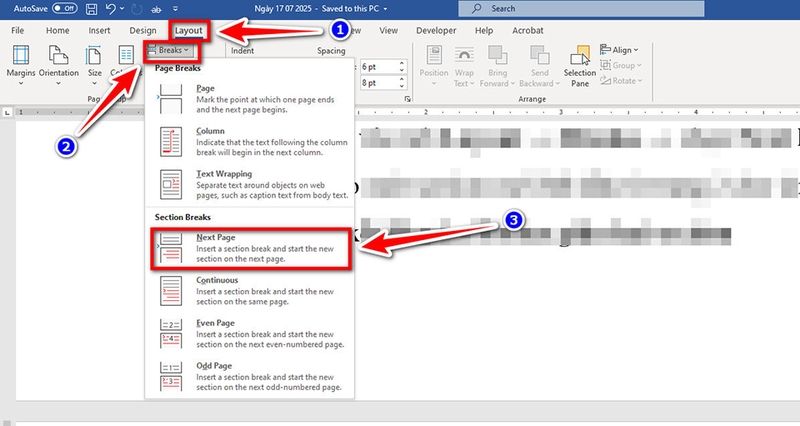 Cách đánh số trang từ trang 2 - 09