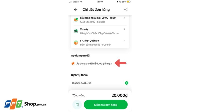 Cách đặt Grab giao hàng 10