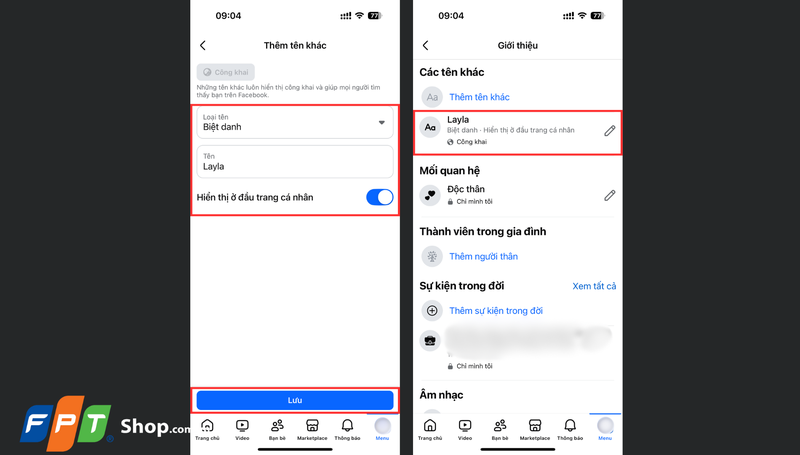 Cách đặt biệt danh trên Facebook 3
