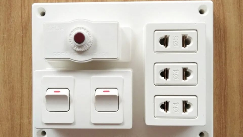 cách đấu bảng điện 2 công tắc 3 ổ cắm 5