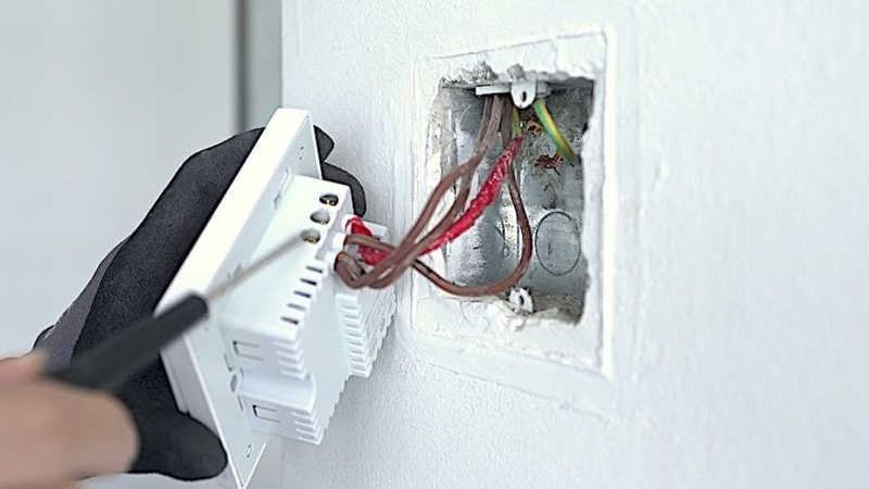 Cách đấu công tắc điện âm tường