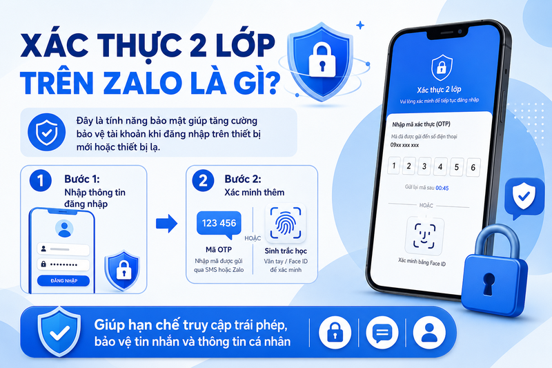 Xác thực 2 lớp trên Zalo là gì?