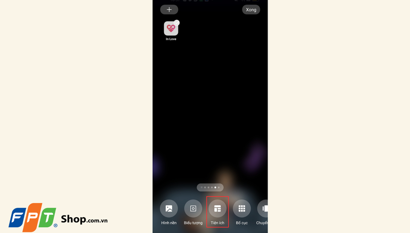 Cách để inlove ra màn hình chính trên điện thoại Android 4