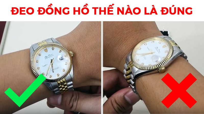 Cách đeo đồng hồ đẹp 1