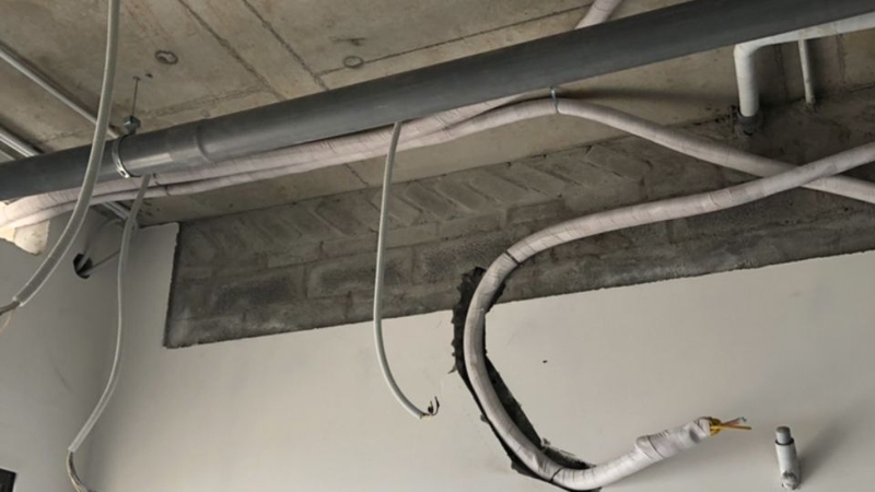 cách đi ống nước máy lạnh âm trần 5
