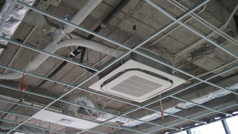 cách đi ống nước máy lạnh âm trần 6