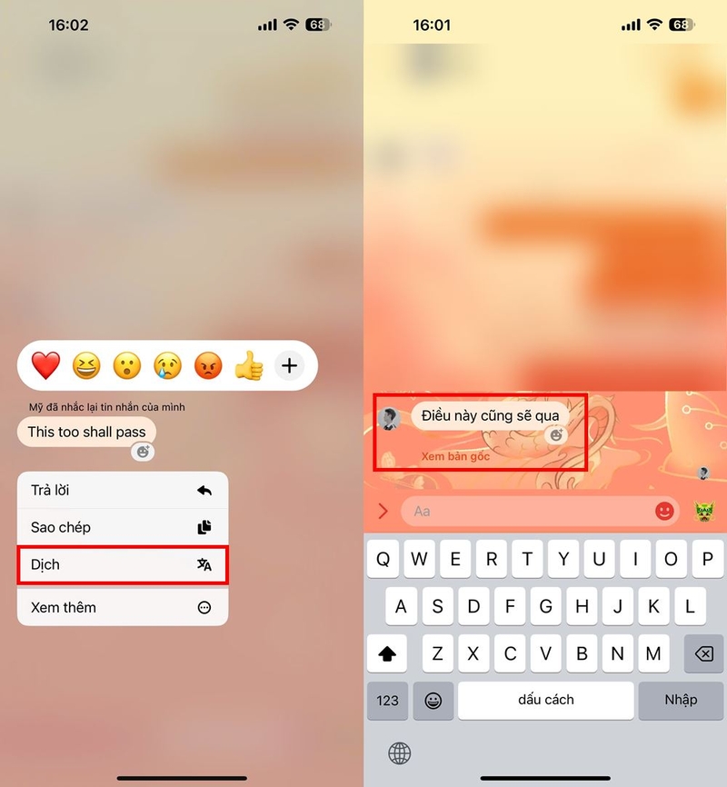 Cách dịch tin nhắn trên Messenger ảnh 2