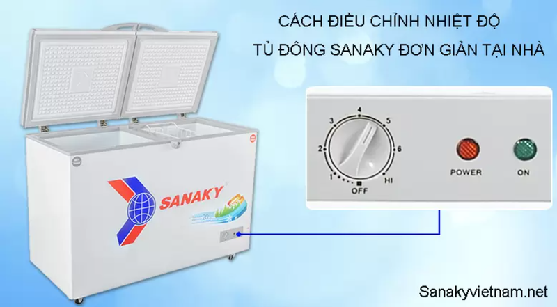 cách điều chỉnh nhiệt độ tủ đông sanaky 2 cánh​ - Hình 7