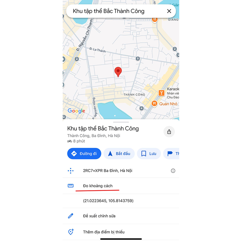 Cách đo khoảng cách trên Google Maps điện thoại hình 21