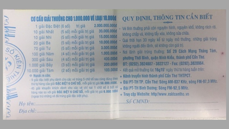 Cách dò vé số miền Nam và miền Trung