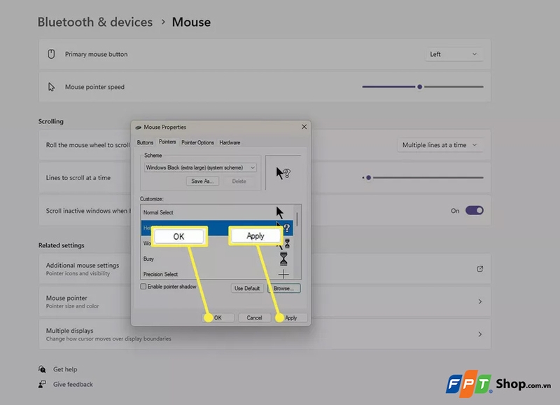Cách đổi hình chuột máy tính - 17